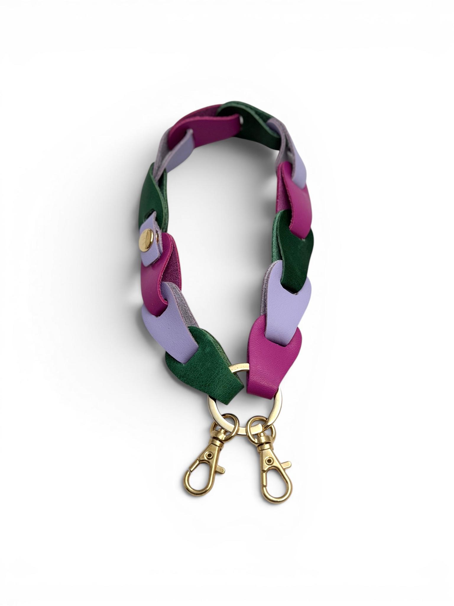 スマホストラップ　葡萄藤（ぶどうふじ）＃03　オールレザー1枚目の画像
